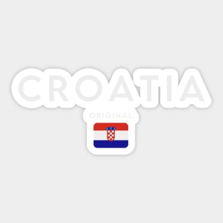 Croatia flag, croatian flag Sticker